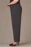 Steel Grey White Contour Shape Technology Ultra Skyrise Double Pleat Pinstripe Print Wide Leg Plus Size Trouser