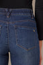 Blue Denim Logan High Rise Vintage Skinny Cropped Raw Split Hem Petite Jean