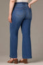 Blue Denim Sam High Rise Contour Shape Technology Wide Leg Plus Size Jean