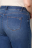 Blue Denim Sam High Rise Contour Shape Technology Wide Leg Plus Size Jean