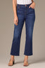 Indigo Denim Bennett High Rise Cropped Contour Shape Technology Barely Boot Petite Jean