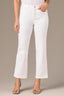 Optic White Denim Bennett High Rise Cropped Contour Shape Technology Barely Boot Petite Jean