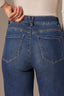 Blue Denim Bella Skyrise Contour Shape Technology Double Side Seam Wide Leg Jean