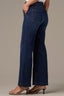 Indigo Denim Emma Skyrise Contour Shape Technology Wide Leg Center Front Seam Jean