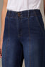 Indigo Denim Emma Skyrise Contour Shape Technology Wide Leg Center Front Seam Jean