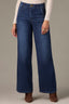 Indigo Denim Whitney Contour Shape Technology Skyrise Wide Leg Tulip Hem Jean