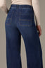 Indigo Denim Whitney Contour Shape Technology Skyrise Wide Leg Tulip Hem Jean