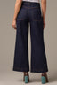 Dark Indigo Denim Wyatt Skyrise Contour Shape Technology Wide Leg V-Pocket Jean