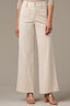 Pale Stone High Rise Contour Shape Technology Patch Pocket Side Panel Slit Hem Wide Leg Pant
