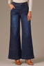 Indigo Denim High Rise Contour Shape Technology Carpenter Oversized Panel Wide Leg Jean