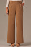 Butter Toffee Contour Shape Technology Skyrise Extended Tab Side Panel Pleated Petite Trouser