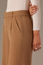 Butter Toffee Contour Shape Technology Skyrise Extended Tab Side Panel Pleated Trouser