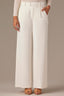 Off White Contour Shape Technology Skyrise Extended Tab Side Panel Pleated Petite Trouser