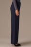 Ultra Navy Contour Shape Technology Skyrise Extended Tab Side Panel Pleated Petite Trouser