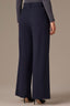 Ultra Navy Contour Shape Technology Skyrise Extended Tab Side Panel Pleated Petite Trouser