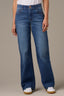 Blue Denim Sam High Rise Contour Shape Technology Wide Leg Jean