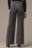 Washed Grey Sam Contour Shape Technology High Rise Corduroy Wide Leg Petite Pant