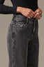 Washed Grey Sam Contour Shape Technology High Rise Corduroy Wide Leg Pant