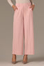 Rose Bloom Skyrise Elastic Pull-On Waist Faux Back Pocket Side Panel Contour Shape Technology Wide Leg Glider Pants