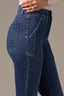 Blue Denim Madison High Rise Utility Itty Bitty More Boot Petite Jean