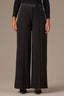 Black Contour Shape Technology Skyrise Pintuck Side Panel Wide Leg Trousers