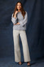 Light Grey Denim Contour Shape Technology High Rise Sam Wide Leg Jean