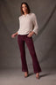 Plum Contour Shape Technology High Rise Double Button Elastic Waistband Madison Utility Itty Bitty More Boot Pant