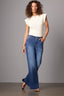 Blue Denim Sam High Rise Contour Shape Technology Wide Leg Jean