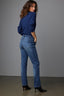 Indigo Artisanal Denim Sawyer Mid-Rise Contour Shape Technology Straight Leg Jean