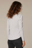 Heather Grey Long Puff Sleeve V-Neck Hi-Low Knit Top