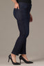 Indigo Denim Sawyer Mid-Rise Contour Shape Technology Straight Leg Plus Size Jean