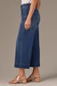 Blue Denim Contour Shape Technology Skyrise Cropped Hem Whitney Wide Leg Jean