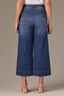 Blue Denim Contour Shape Technology Skyrise Cropped Hem Whitney Wide Leg Jean