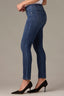 Dark Navy Denim Sophie Mid-Rise Cropped Ankle Hem Skinny Plus Size Jean