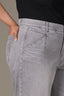 Grey Artisanal Denim Wyatt Absolution Skyrise Wide Leg V-Pocket Plus Size Jean