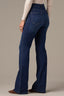 Indigo Denim Skyrise Contour Shape Technology Long Flare Tall Petite Jean