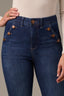 Indigo Denim Skyrise Contour Shape Technology Long Flare Tall Petite Jean