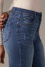 Indigo Artisanal Denim Sawyer Mid-Rise Contour Shape Technology Straight Leg Petite Jean