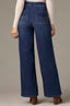 Indigo Denim Whitney Skyrise Wide Leg Tulip Hem Petite Jean