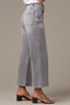 Grey Artisanal Denim Wyatt Contour Shape Technology Skyrise Wide Leg V-Pocket Petite Jean