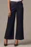 Dark Indigo Denim Wyatt Contour Shape Technology Skyrise Wide Leg V-Pocket Petite Jean