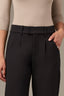 Black Skyrise Contour Shape Technology Side Panel Extended Tab Petite Trouser