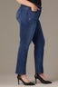 Indigo Artisanal Denim Sawyer Contour Shape Technology Mid-Rise Straight Leg Plus Size Jean