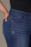 Indigo Artisanal Denim Sawyer Contour Shape Technology Mid-Rise Straight Leg Plus Size Jean